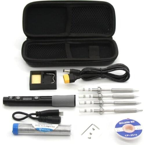 SEQURE Mini Portable 110 220V Soldering Iron set D60B Adjustable Temperature welding iron tool kits
