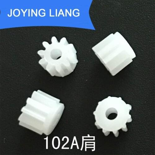 102A Shoulder 0.5M Pinion 2mm Tight 10 Teeth Modulus 0.5 Plastic Gear Wheel DIY Toy Accessories 5000pcs/lot