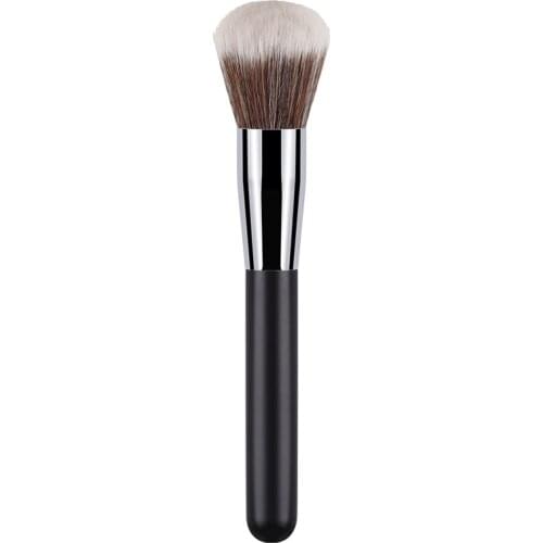 1Pcs Makeup Brushes Black Silver Wooden Handle For Powder Blush Foundation Face Professional Beauty Cosmetics Brush Tools
