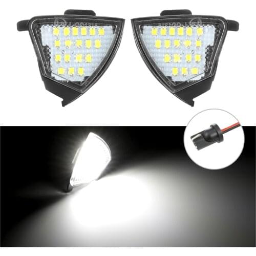 2Pcs Error Free LED Under Mirror Light Puddle Lamp For VW Golf 5 GTI Mk5 MkV Jetta Passat B6 R32 Golf6 Variant Welcome Light