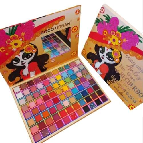 88 Colors Rainbow Eyeshadow Palette Glitter Eyeshadows Tray Shimmer Glitter Pigmented Makeup Eyeshadow Waterproof Cosmetic