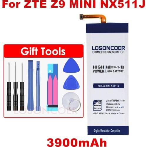 3900mAh LOSONCOER Li3829T44P6hA74140 battery for ZTE Nubia Z7 Z9 NX508J NX510J NX511J Z9 Max Plus Z9 mini battery