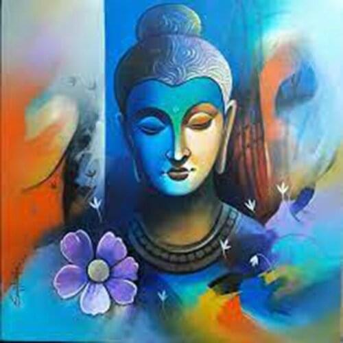 Lily Flower Buddha Zen Diy Diamond Painting Cross Stitch Diamond Embroidery Puzzle Picture 5D Mosaic Picture Rhinestones