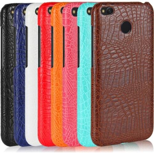 Xiaomi Redmi 4X Redmi4X Case Crocodile Grain Hard PC+PU Leather Surface Back Cover Case for Xiaomi Redmi 4X Redmi4X Hard Cover