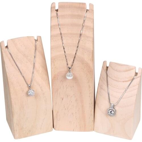 Arc Shape Wood Pendant Display Stand Jewelry Neckalace Display Organizer Necklace Holder Pendant Storage for Jewelry Store