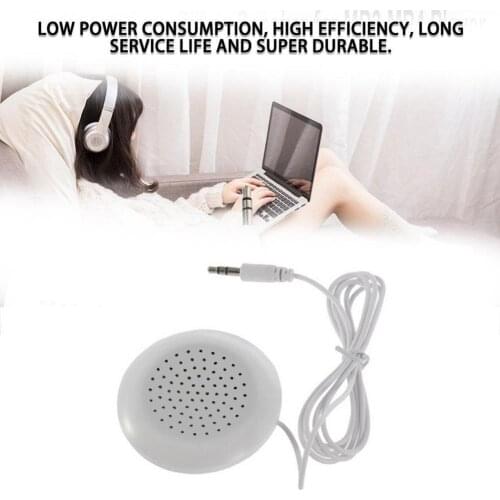 DIY 3.5mm Mini Louder Speakers Music Pillow Stereo For MP3 Touch Sleeping Speaker For iPhone For iPod Use CD Phone O0D5