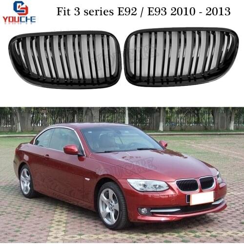E92 E93 Kidney Grille Grills For BMW 3 Series E92 E93 2010 - 2013 LCI Coupe Cabriolet Front Bumper Net Car Styling