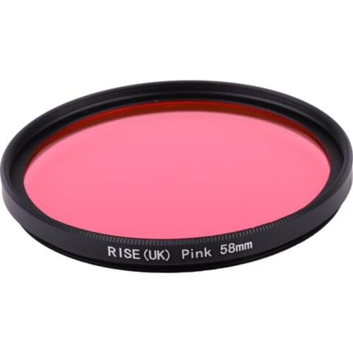 Camera Filter 58mm Full Pink Color Lens Filter for Nikon D3100 D3200 D5100 SLR Camera Lens