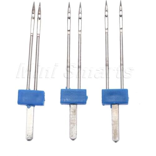 3Pcs Steel sewing machine needle Double twin Needles Sewing Needles Pins knitting needles Needlework Size 2.0/90-3.0/90-4.0/90