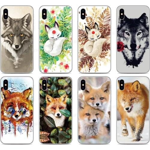 Art Fox Phone Case For OPPO Realme X50 5 6 Find X2 Reno A Ace 3 Pro K1 A92S A91 F15 A52 A72 AX7 A5S A31 A8 A9 A5 2020 Cover