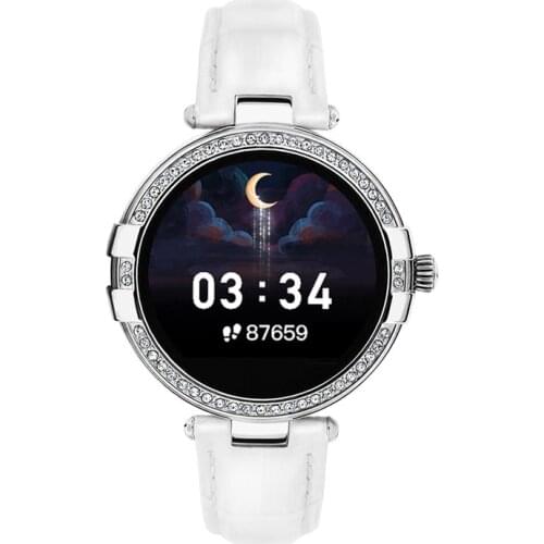 Exquisite woman bracelet Bluetooth smart watch Body Temperature Rhinestone Waterproof IP68 Sport Bands Heart Rate Blood Pressure