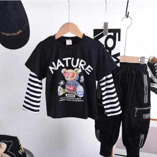 Girls Boys Clothing Sets Brand Baby Clothes Suits Casual Children Suits Clothes 2 Pieces Cartoon T-Shirt + Pants Kids Sets