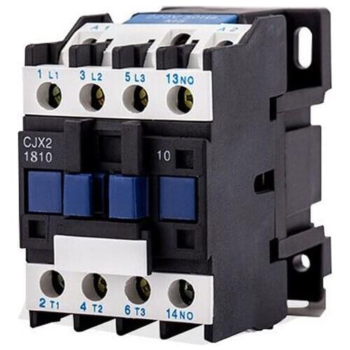 CJX2-1810 LC1 AC Contactor 18A NO 3-Phase DIN Rail Mount Electric Power Contactor 24V 36V 110V 220V 380V