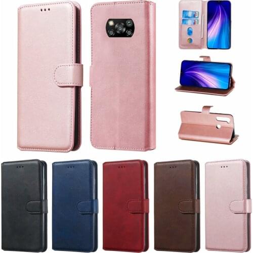 Flip Leather Cover POCO X3 NFC Phone case Redmi Note 8T 9s 9 9A 8A 7A Note 5 8 7 6 Pro Case For Xiaomi Mi 9T A3 A2 lite Note 10