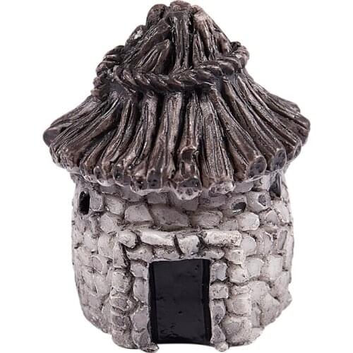 Mini DIY dollhouse miniatures cottage terrarium fairy garden gnome moss resin decorations for home and garden