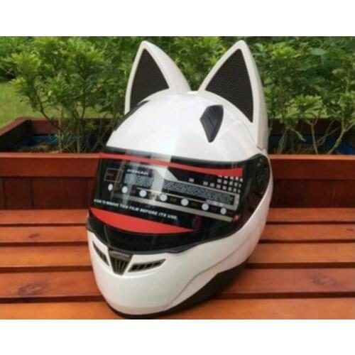 Motorcycle in the summer of the four seasons all men and women by anti-fog helmets cross-country car horns cat ears helmet