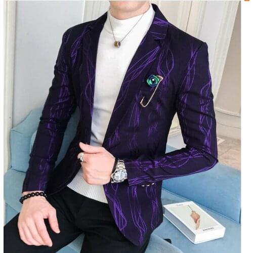 2021 Mens Stylish Casual Solid Blazer Business Wedding Party Outwear Suit Tops Male Spring Autumn Suit Male Slim Fit Coat 3XL