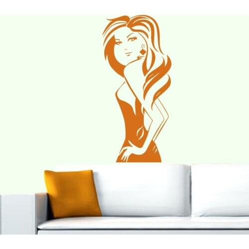 Hair Salon Sticker Beauty Scissors Decal Haircut Name Posters Vinyl Wall Art Decals Decor Decoration Mural Salon Sticker