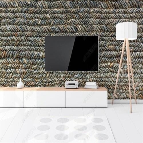 Custom 3D wallpaper mural three-dimensional stone texture rural garden living room bedroom background wall decoration painting