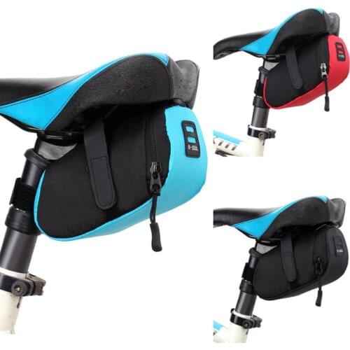 Nylon Bike Bicycle Bag Waterproof Bicycle Storage Saddle Bike Bag Seat Cycling Tail Rear Pouch Saddle Bag Bike Accessories