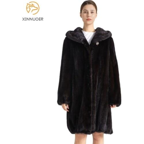 Mink coat fashion womens coat jumpsuit shawl hat lengthened length can be customized length