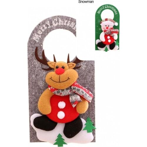 Skin-friendly Fashion Wide Application Christmas Door Sign Rectangle Door Sign Exquisite for Outdoor