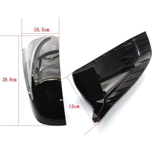Durable Rearview Mirror Cover Left and Right Rear View Mirror Cover Glossy Black For BMW X5 E70 X6 E71