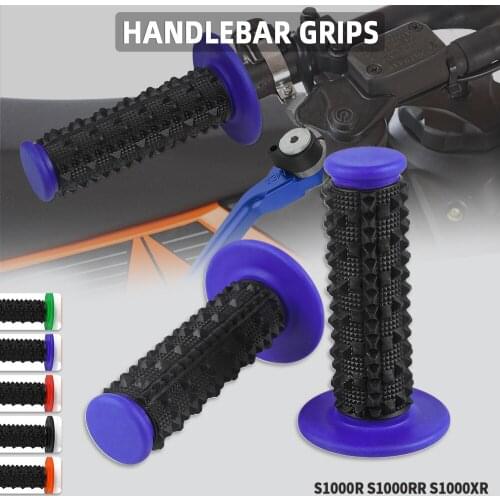 22mm 24mm Rubber Universal Motorbike Accessories Handle Bar Fit For BMW S1000R S1000RR S1000XR Motocross Brake Handlebar Grips