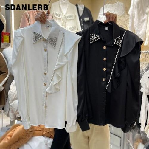 Блузки на пуговицах SDANLERB China At AliExpress