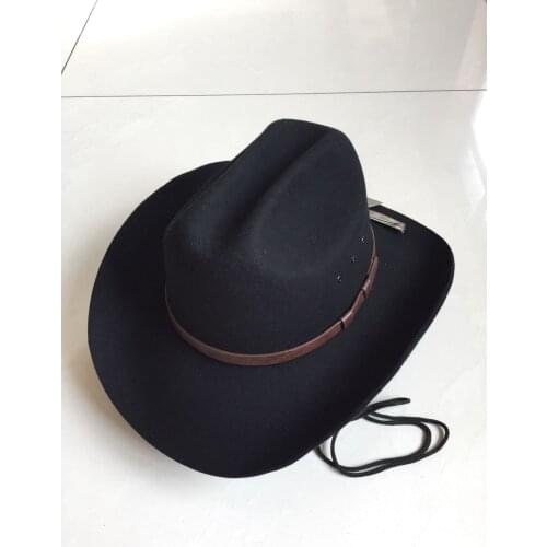 Large Brim Fedora Wool Cap Adult Fashion Woolen Felt Jazz Hat Men Women Cowboy Caps Autumn Winter Trilby Jewish Hat B-8132