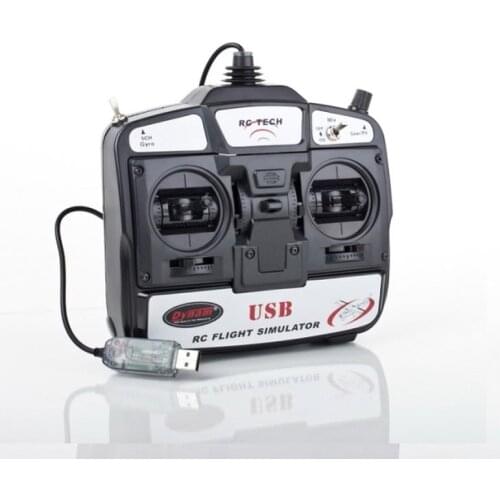 FMS Flight Simulator REMOTE 6CH Rc Simulator 3D For RC Helicopter Airplane