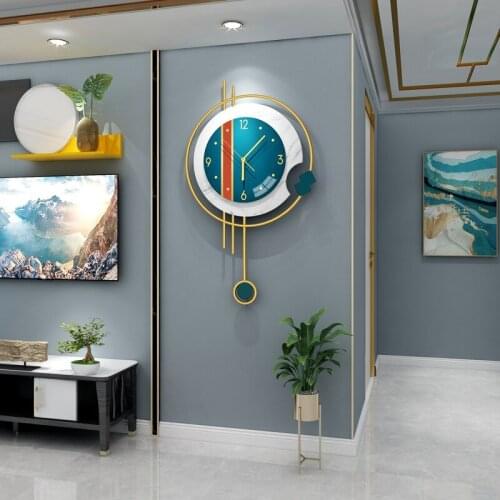 Nordic luxury wall clock living room fashion home decoration clocks modern minimalist creative wall 3d wall clock
