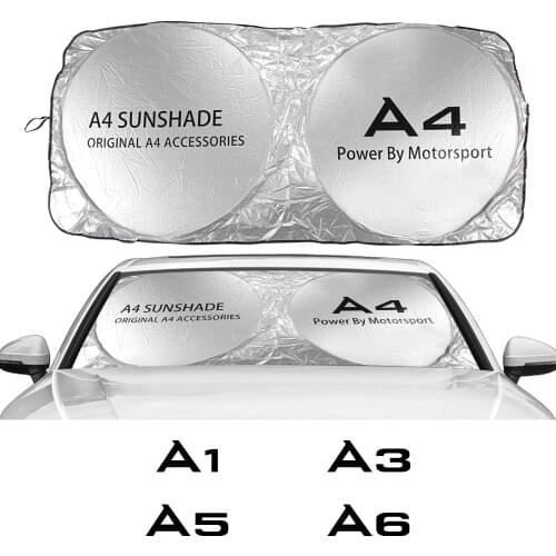 For Audi A3 8P 8V A4 B8 B6 A6 C6 C5 A5 Q3 Q5 Q7 TT Accessories Car Windshield Sun Shade Cover Anti UV Reflector Visor Protector