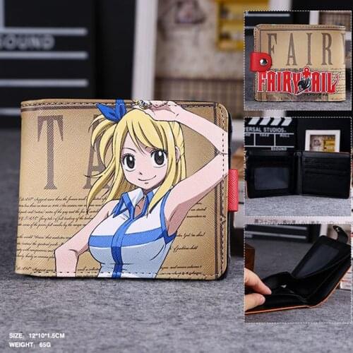 Surprise In This Summer: Anime Fairy Tail Lucy High Quality Synthetic Leather Exquisite Wallet/Button Purse