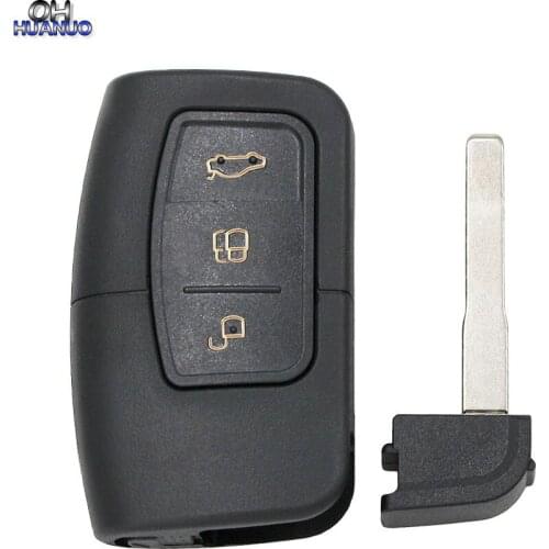 3pcs/lot Smart Remote Key Shell Case Fob 3 Button For Ford Focus Galaxy S-Max