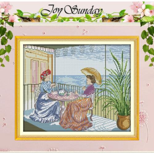 Afternoon Tea Patterns Counted Cross Stitch 11CT 14CT Cross Stitch Set Wholesale Cross-stitch Kit Embroidery Needlework
