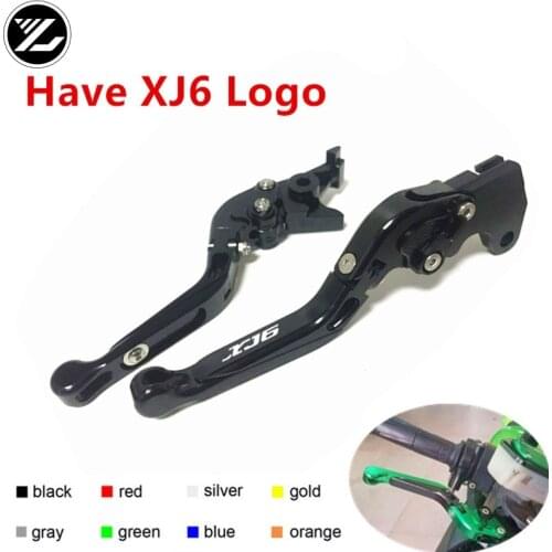 XJ6 LOGO FOR YAMAHA XJ6 DIVERSION 2009 2010 2011 2012 13 14 15 Motorbike Adjustable Folding Extendable Moto Clutch Brake Levers