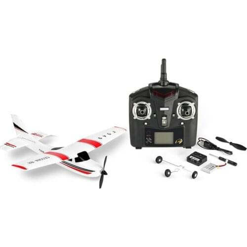 WLtoys F949 2.4G 3Ch RC Airplane Fixed Wing Plane Outdoor toys Drone RTF Upgrade version Digital servo propeller, with Gyroscope