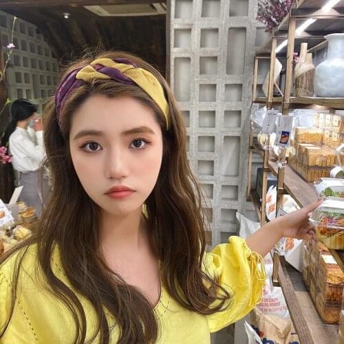 Zq Headband Hair Clip Female Summer Summer Headdress Hair Hoop Hair Band Super Fairy Face Wash Retro French