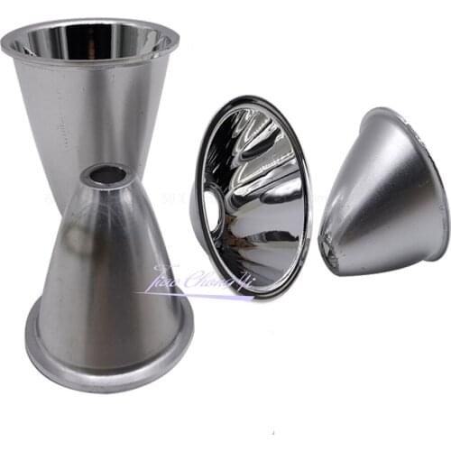 10PCS 40mm 46mm 50mm 60mm Aluminum LED Flashlight Reflector Cup For Cree DIY XR-E Q5 / XM-L C8 T6 LED 5-10degree