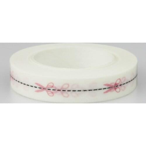 2pcs 0.8cm Cute scissors Washi Tape adhesive tape DIY decoration Scrapbooking Sticker Label Masking Tape School Office Supply