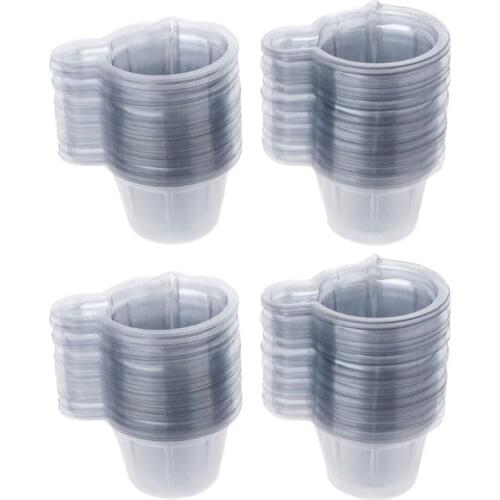200Pcs 40ML Plastic Disposable Dispensing Cup Epoxy Resin Mixing Cups Resin Dispenser For DIY Epoxy Resin Jewelry Making