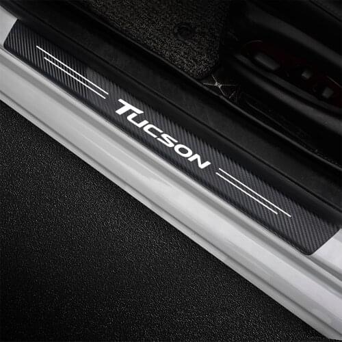 4Pcs For Hyundai Tucson JM TL NX4 2021 2020 2019 2018 2017 2016 2015 2014 2013 Car Door Threshold Sticker Tuning Accessories