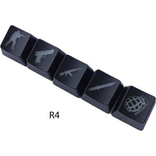 5Pcs OEM R4 Profile ABS Backlit Keycap Gaming Keycaps Key Button Keycaps ABS Cap for cherry MX Mechanical Keyboard