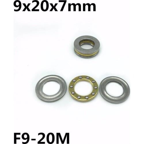 50Pcs F9-20M 9x20x7 mm Axial Ball Thrust Bearing plane thrust ball bearing High quality