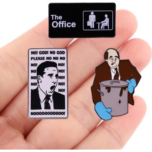 DZ2336 The Office Enamel Pins Custom Brooches Lapel Badge Jewelry For Backpack Decoration Friends Kids Gift Accessories