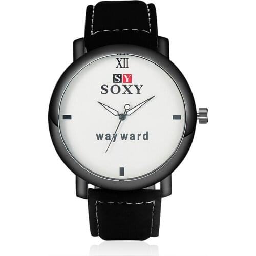 Reloj hombre Men Watch Fashion Male Clock Sport Casual Leather Band Man Quartz Wristwatch Personality Romantic Clearance reloj