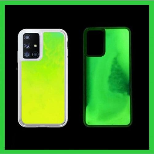 Liquid Luminous Neon Sand Case For Samsung A51 A71 A50 A70 S20 Ultra S10 S9 Note 20 10 Plus Quicksand Glow In The Dark Soft Case
