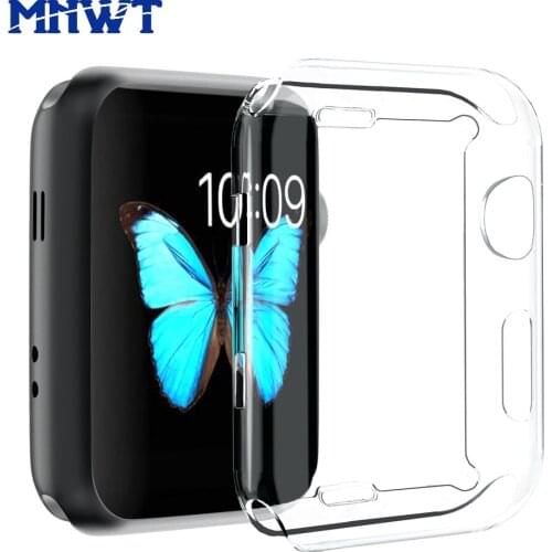 MNWT Soft Slim TPU Material for Apple Watches Case Series 3 2 1 Full Protection Protect Cover for iWatch 38/42mm Watch Accessori