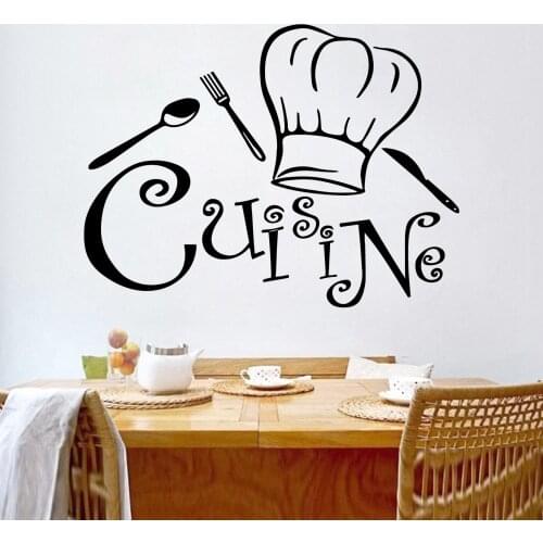 Diy Cook Kitchen Vinyl Stickers Cuisine House Decoration Wall Art Decal Wallpaper Decals